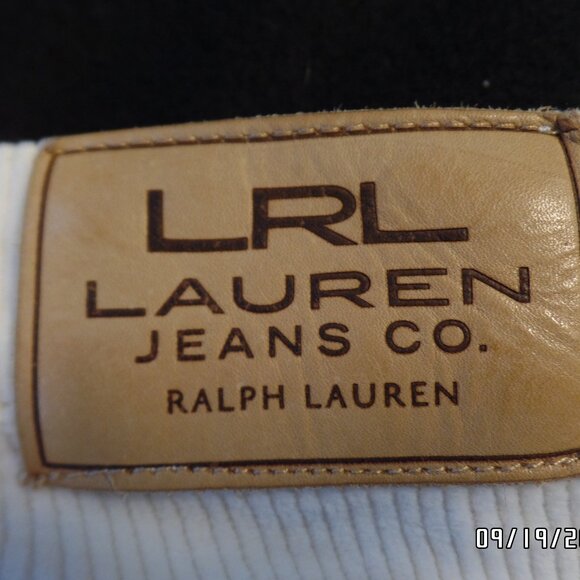 LRL Lauren Jeans Co Ralph Lauren Cream Corduroy Size 8 - Picture 7 of 15